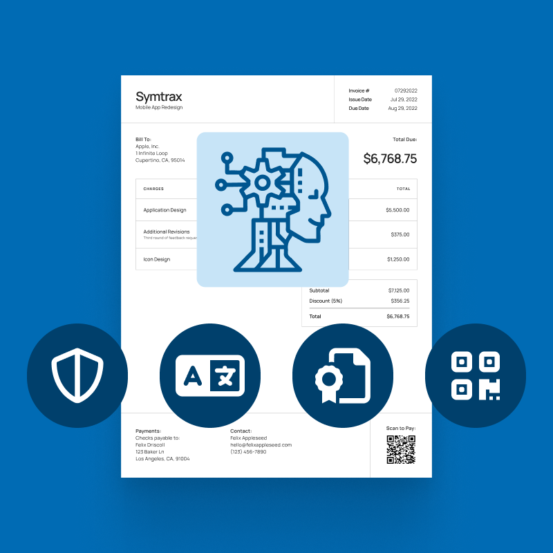 Artificial inteligence- machine learning invoice process