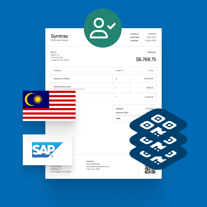 Invoice processing in Malaysia with QRcode